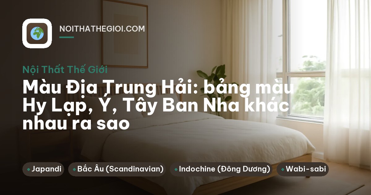 Bàn thiết kế bày mẫu sơn và gạch màu trắng xanh, vàng đất, đất nung